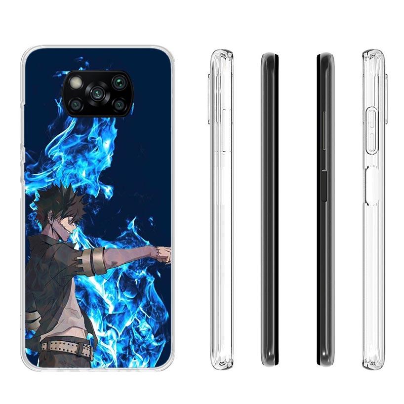 My Hero Dabi Bnha Case Phone Cover for Xiaomi Redmi Note 10 9 9S 8 8T 7 5 Pro Mi 12T 11T 10T 9T 12 11 Lite A3 A2 Trend Fundas Mi