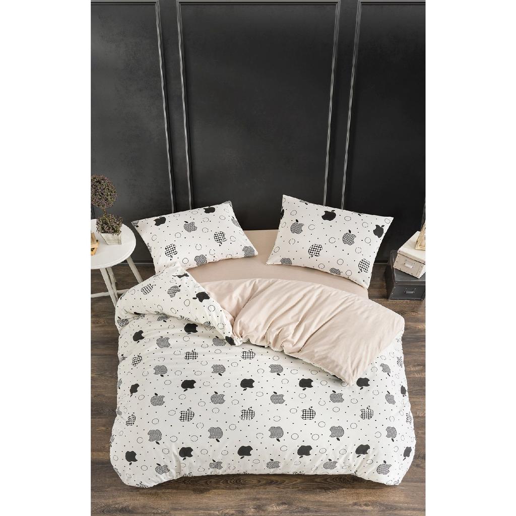 Tiles Single Patterned Duvet Cover Set, Elastic Sheet And 1 Pillowcase