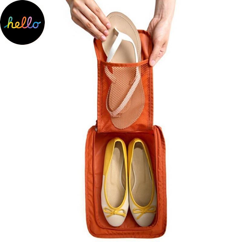 Дорожная сумка для хранения, легкая сумка на молнии, водонепроницаемый органайзер для обуви для стирки, коробка