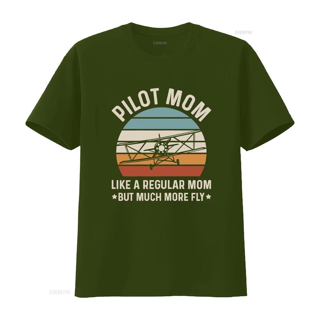 Airplane Captain Design for a Pilot Mom T Shirt vintage Washed Unisex designer clothes Top For Everyday Wear graphic Stylish