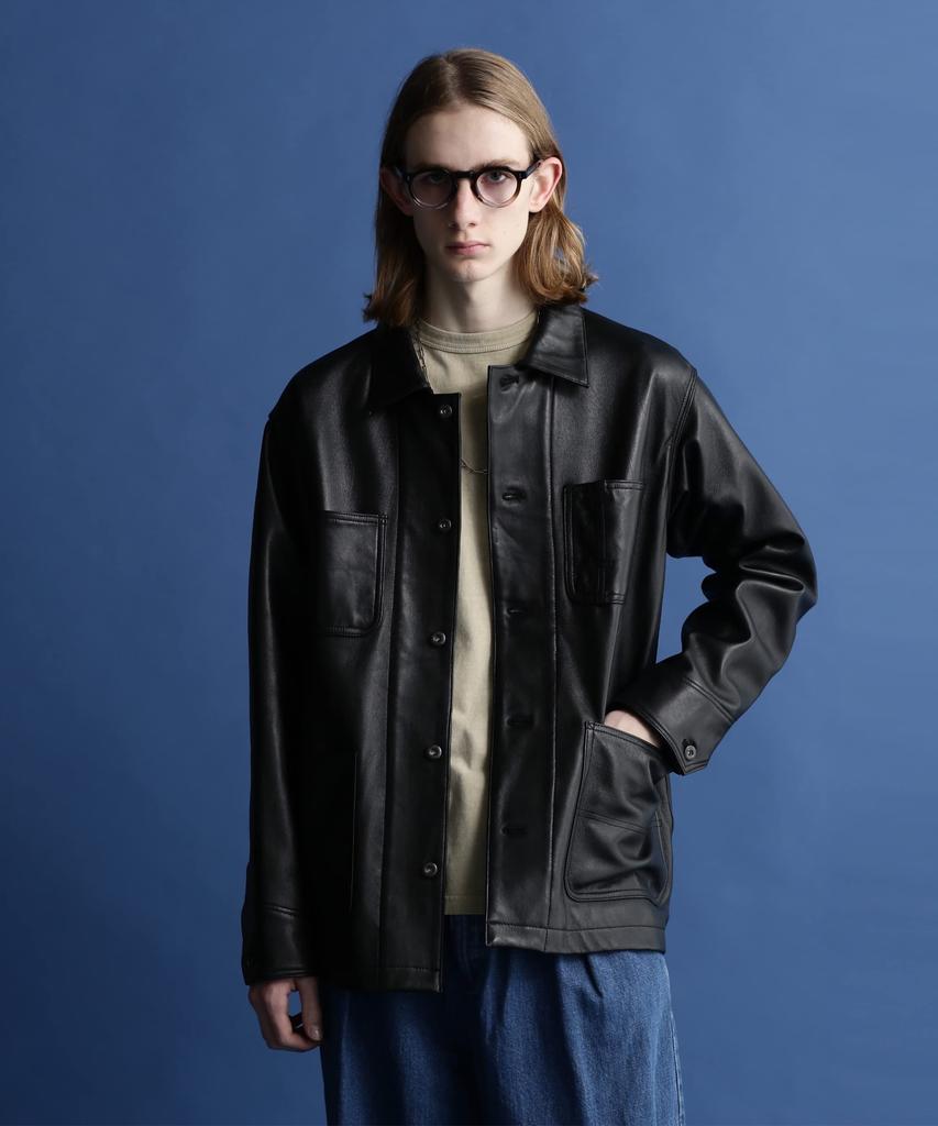 КОМБИНЕЗОН ИЗ ОВЧИНЫ кожаная куртка-комбинезон S 010 черный [Schott NYC] КУРТКА/Овчина мужской 782-3950079