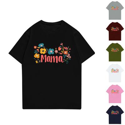 Женская футболка с круглым вырезом и короткими рукавами