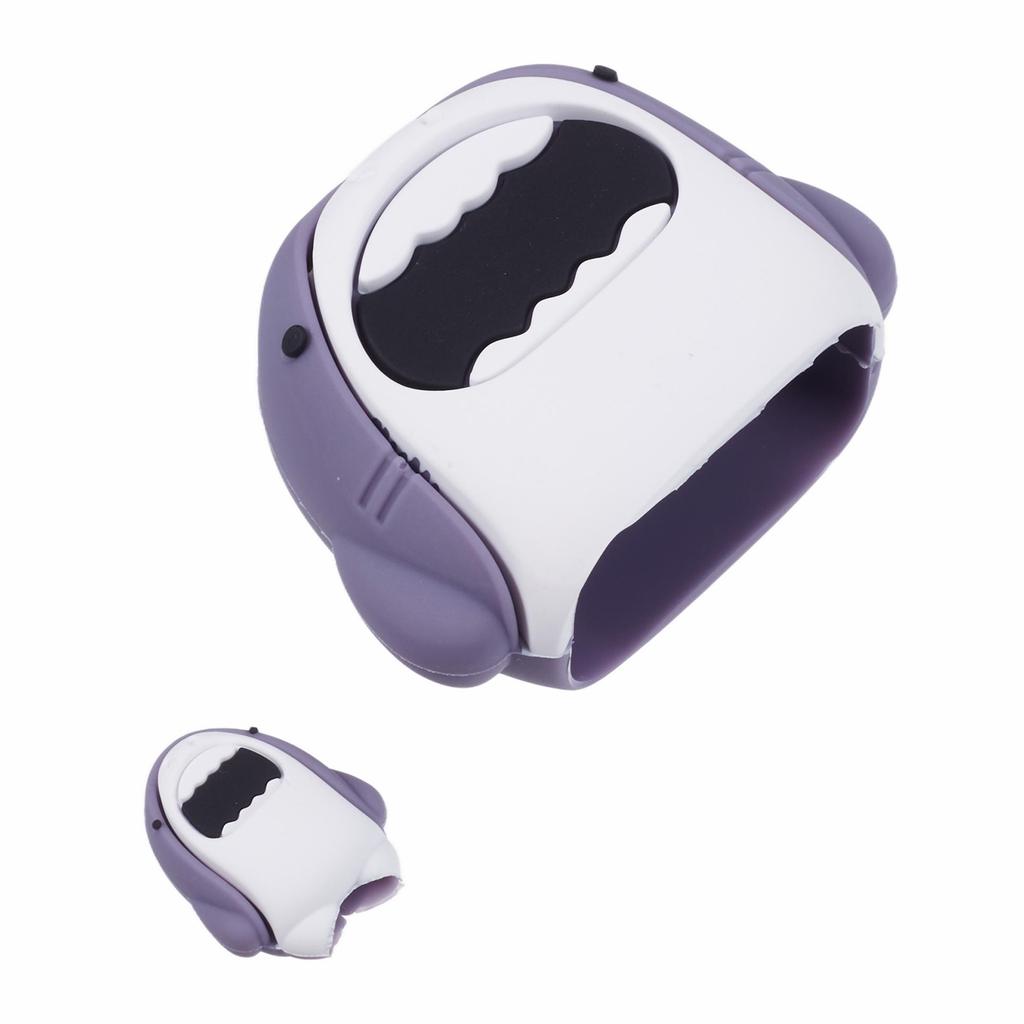 2Pcs/Set Cartoon Shark Protective Sleeve for Apple iPhone 18/20W Charger Cover + Data Cable Saver Silicone Case