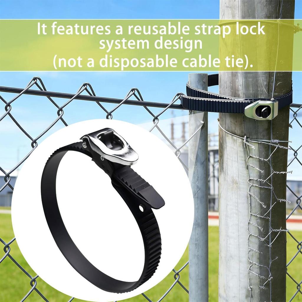 Ratchet Cable Tie Adjustable Locking Strap Heavy Duty Securing Zip for Industrial