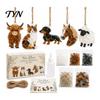 DIY Material Kit for Home Acrylic Animal Hanging Ornament Kit, Sea Glass Look Nature Inspired Window Hangings with Cord Windows Walls Craft