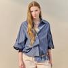 Maxza Stripe Color Block Sleeve Shirt Zf04qb003nh