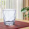 Colorful Translucent Water Cups 310ml Diamond Pattern Tumblers Unbreakable Heat Resistant BPA-Free Stackable Glasses for