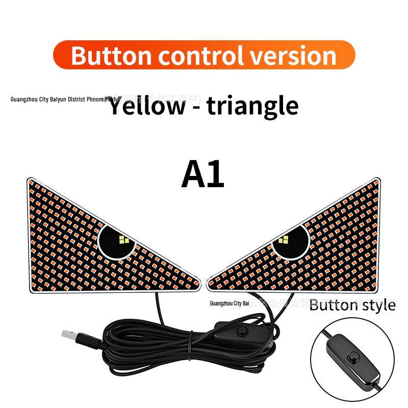 Cross-Border LED Rear Windshield Expression Light with Remote Control