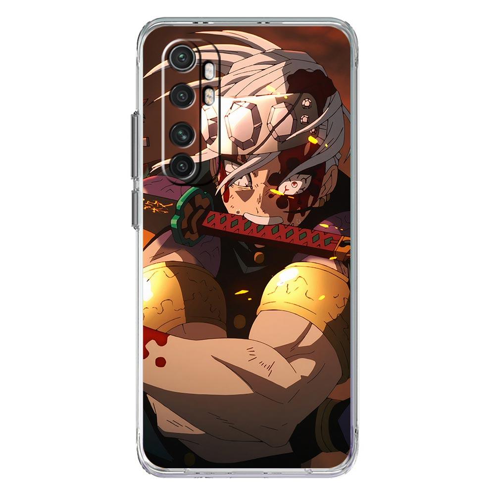 Demon Slayer Tengen Uzui для Xiaomi Poco X3 NFC F3 M3 X4 M4 Pro 5G чехол для телефона Mi 11 Lite Ultra 11T 11X 12 Pro 11i прозрачный чехол