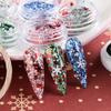Decoration Glitter Nail Flakes 3D Nail Stickers Christmas Nail Sequins Snowflakes Nail Paillettes