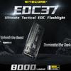 NITECORE EDC37 8000 lumens Strong light Ultimate Tactical EDC Flashlight Built-in 8000mAh Li-ion Battery