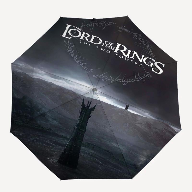 1pc The Two Towers Umbrella with Plastic Handle,Suitable for All Seasons Travel Outdoor Multi-functional UmbrellaDCS037