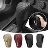 1Pcs Leather Non-slip Wear-resistant Car Shift Handle Cover Car Styling For STI BRZ Impreza Forester Legacy Outback Levorg Tribeca