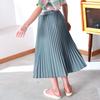 Summer 2025 Kids' Japanese Style Pleated Midi Skirt