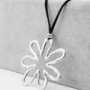 1 шт. Простая ретро персонализированная ажурная цепочка-ожерелье с длинной цепочкой в виде лепестка и клевера на удачу