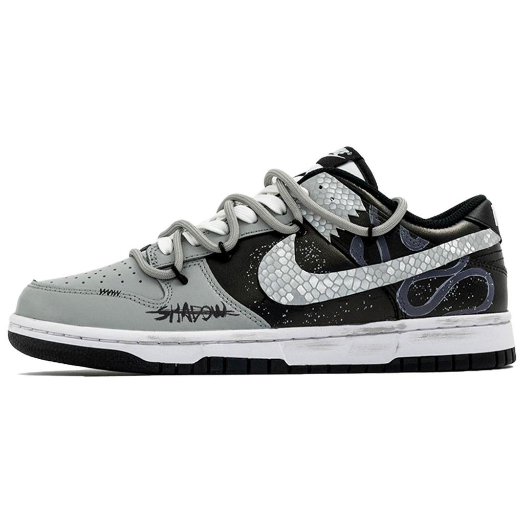 Nike Dunk Retro Multicolor, Black Shadow, Shopping Bag Abrasion Resistant Low top Skateboard Shoes Unisex DD1391-100(Team113-S-BOX)