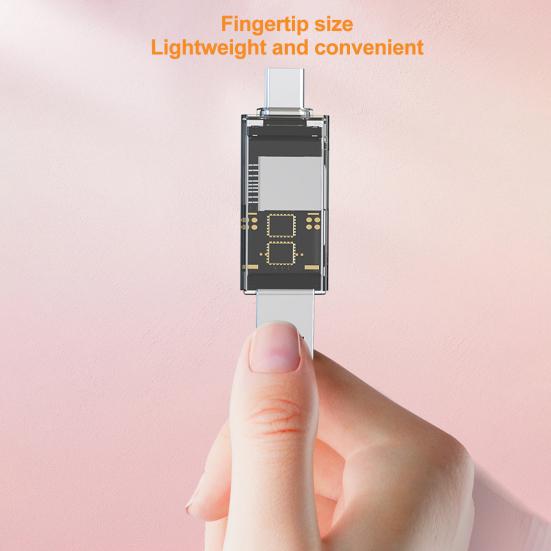 USB 3.0 Type-C 2-в-1 Картридер Высокоскоростная передача данных Plug And Play OTG-подключение Адаптер для SD-карты