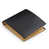 [Abies] Genuine Leather Grain Embossed Cowhide Bi-fold Wallet (with Coin Purse) Black