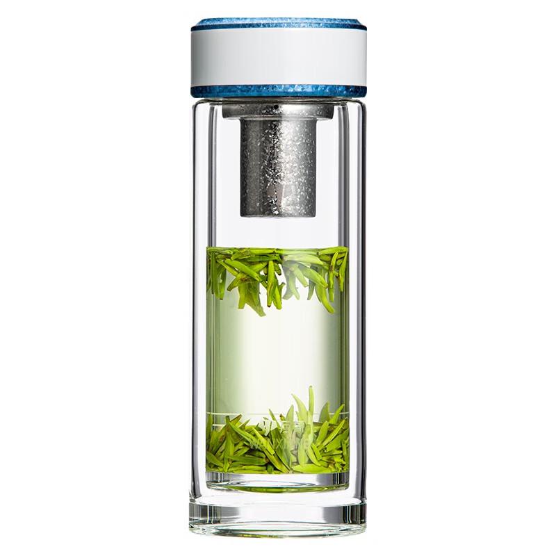 WANXIANG Double-Layer Antibacterial Glass Cup