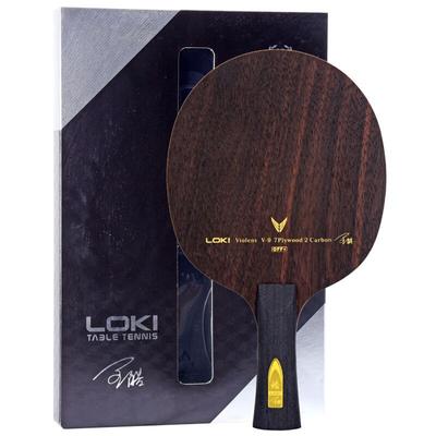 Ракетка для настольного тенниса LOKI Violent 9 V9 (7+2 Эбони Карбон) Оригинальная ракетка для пинг-понга LOKI WANG HAO V-9