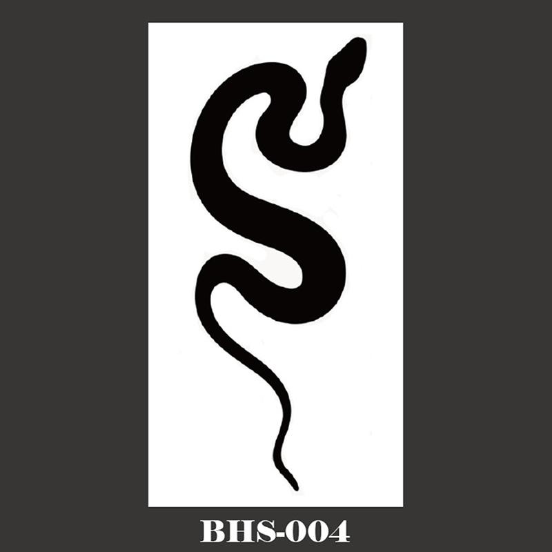 1шт черная змея водонепроницаемый поддельные татуировки временные татуировки наклейки