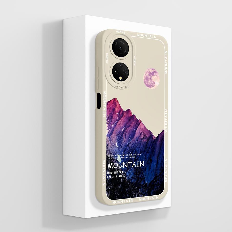Чехол для Honor X7 X7A X7C Художественный стиль Корпус телефона Для Honor X 7 Мягкая жидкая силиконовая задняя крышка Ударопрочный Funda Coque