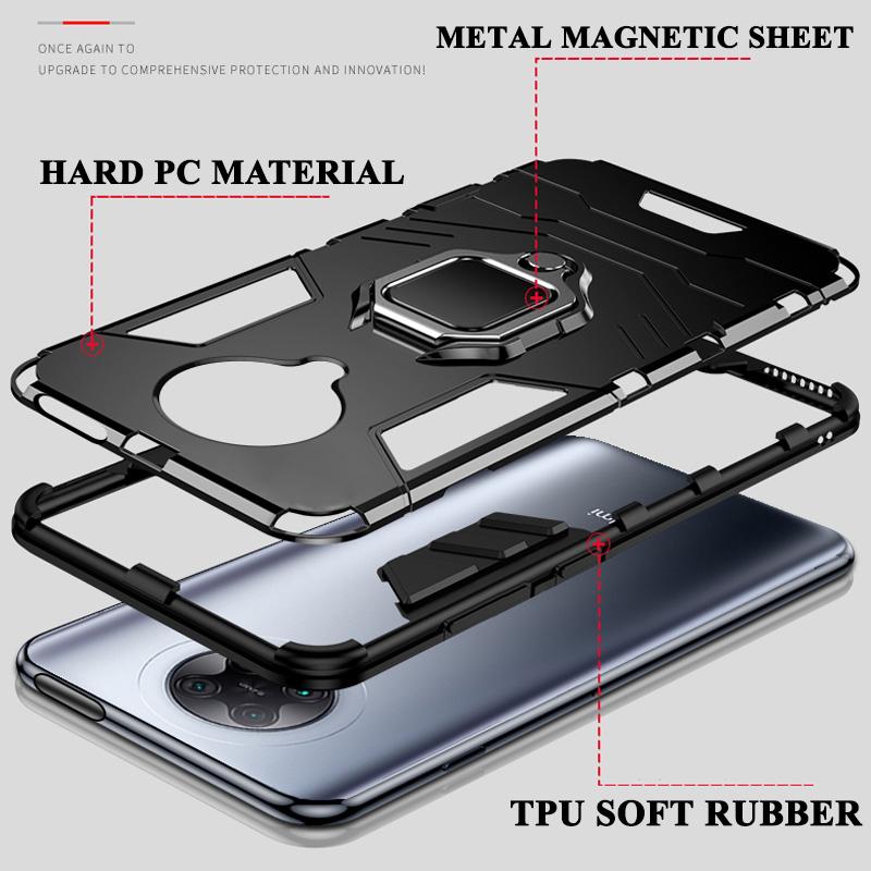 Чехол Armor для Xiaomi Redmi Note 9 10 11 10S 11S, задняя крышка для Poco F1 F2 F3 GT X3 NFC X4 M3 M4 Pro Max 5G, чехол для телефона Funda