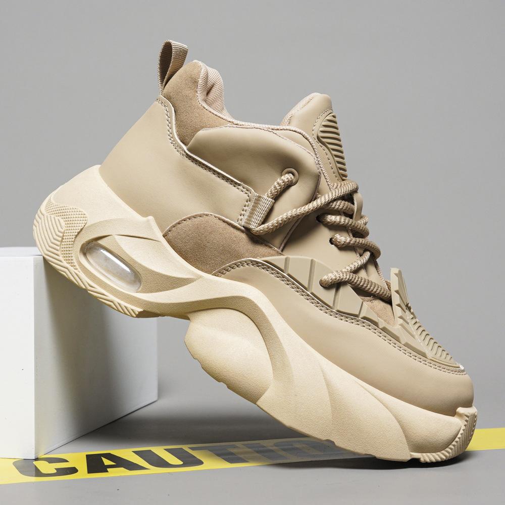 Модные повседневные кроссовки на платформе, обувь для пап, осень 2024, новый стиль обуви, чтобы повысить высоту модного тренда с мужской обувью