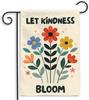 MAIANEY Let Kindness Bloom Garden Ag, Boho Oral Inspirational Yard Banner 12x18 Inch Double Sided, Positive Message Porc