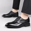 Strictly Selected Men's Casual Leather Shoes Crocodile Pattern Fashion Platform Leather Wedding Shoes British Style Business Dress Wenzhou Men's Shoes