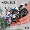 1/12 BMS1000RR Motorcycle Cars Model Toys Alloy Diecast Shork-Absorber Motorcyclea Vehicle Collection For Boys Birthday Gifts