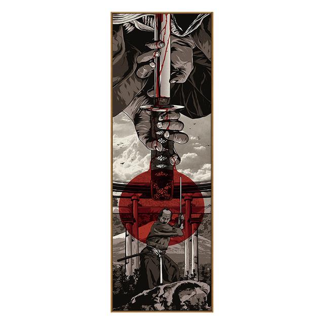 Японские самураи укие картины hd холст картины солдаты стены искусства декоративная живопись для гостиной промышленный декор бар