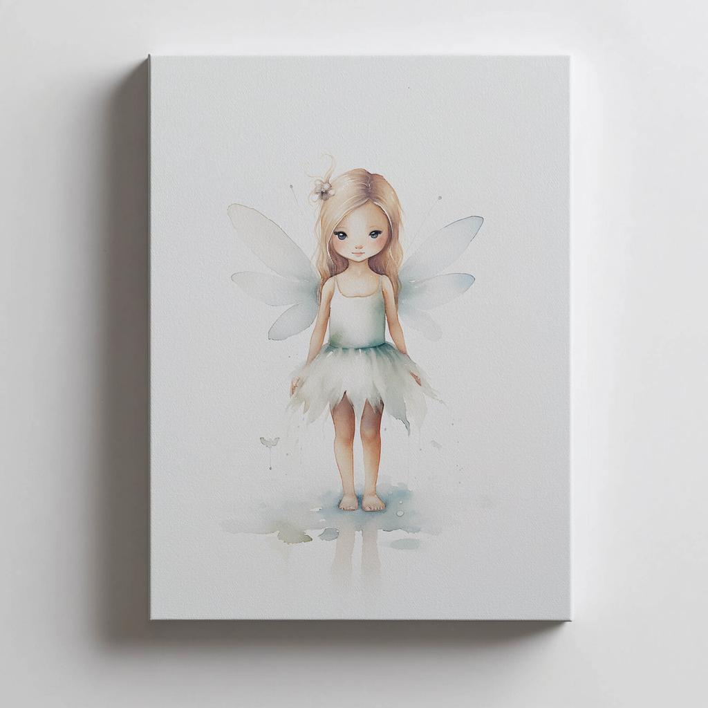 Zielona Wróżka W Krainie Magii Zielona Wróżka W Krainie Magii, 40X50 Cm, Rama Aluminiowa Czarna, Papier Matowy 230 Gsm