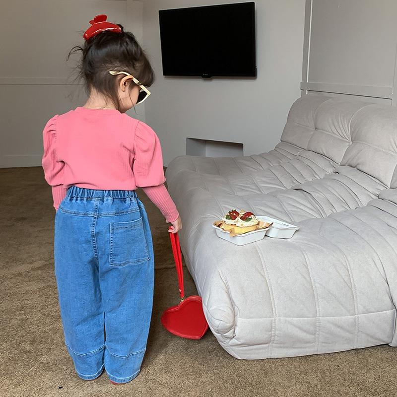 Базовая рубашка для маленьких девочек, водолазка, футболки с воротником-стойкой, майка, детская одежда