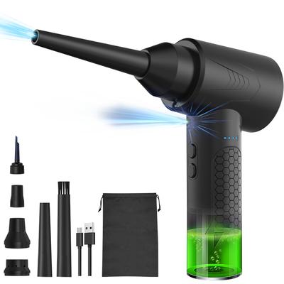 Air Duster Inflator Вакуумный насос 3-в-1 с подсветкой 3-ступенчатый регулируемый 50000 об/мин перезаряжаемый беспроводной