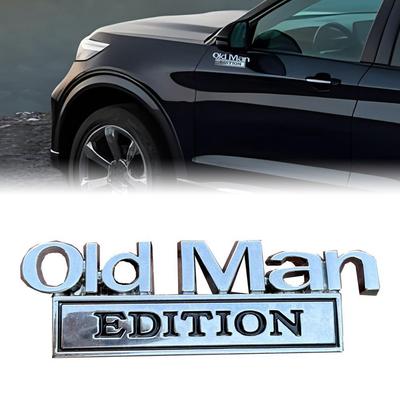 3D Металлическая эмблема Хромированная наклейка на автомобиль OLD MAN EDITION Высокая универсальность Совместимость