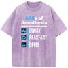 Anaesthesiologist Anesthesiology Doctor Nurse Funny ABCs of Anesthesia Essential T-Shirt Cotton Washed T-Shirt