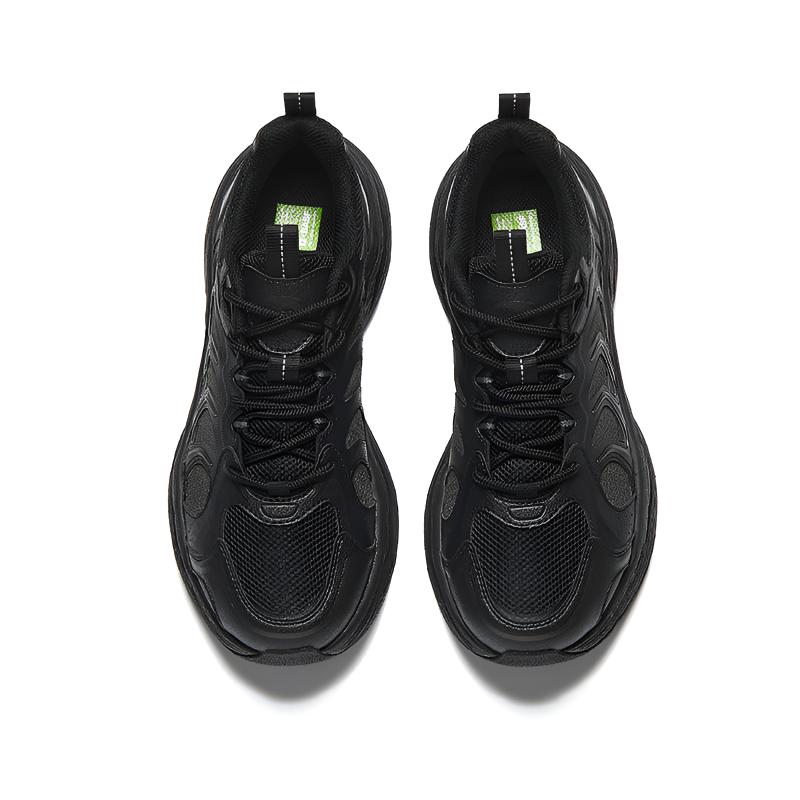 Anta Кроссовки Meteor 4 All Black на толстой подошве, износостойкие, папины кроссовки, низкие, повседневные, мужские кроссовки 112638851-3