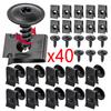 Black Car Metal Screw Tapping Fastener Clip U-Type Clip with Screw Anti-rust Protection Clip Screw for M4 M5 Screws 20/40pcs
