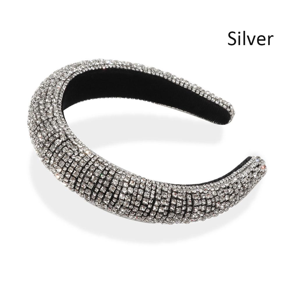 Headband Handmade Hair Hoop Wedding Headdress Baroque Tiara Full Crystal Rhinestone Pearl Haiband