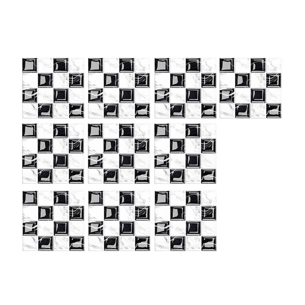 3D самоглазурованные стеклянные наклейки Стеклянная плитка DIY Наклейки на стену Наклейка на пол