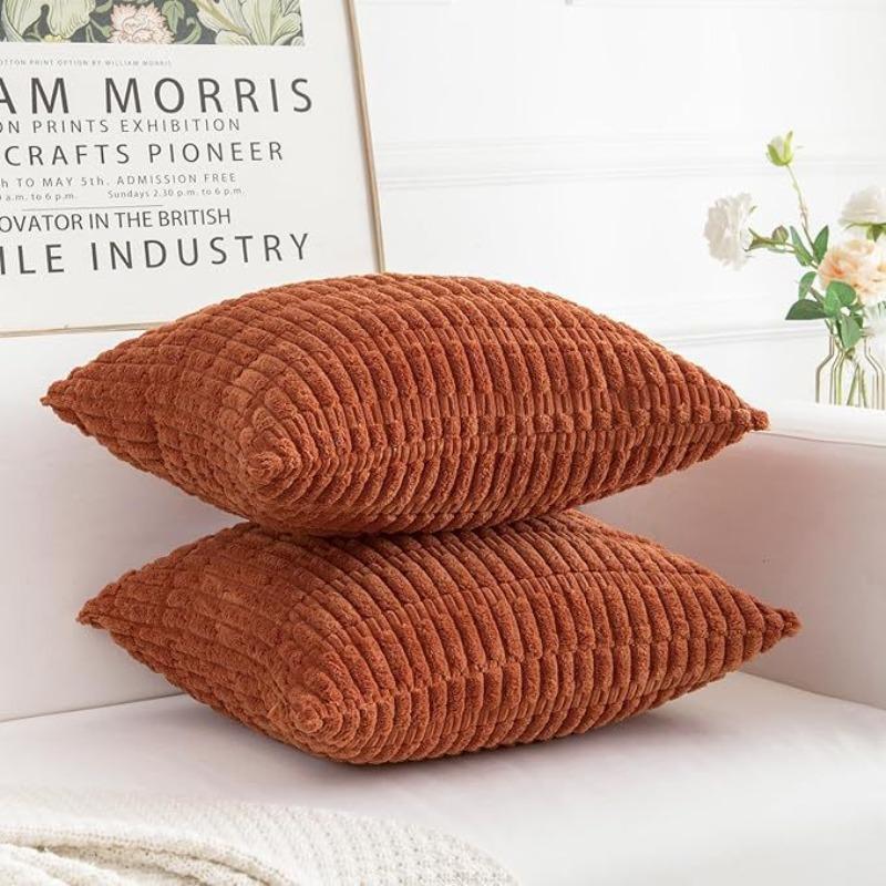 Мягкие Наволочки для Декоративных Подушек Вязание Мех Однотонный Чехол для Подушки Дивана Подушка для Талии Наволочка Защитный Чехол для Подушки Офисный Диван