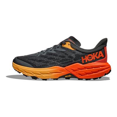 HOKA Speedgoat 5 2E Wide Castlerock Flame Мужские кроссовки Серые 1123159-CFLM