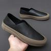 Четыре ленивых мужских повседневных кроссовки модные легкие универсальные туфли для вождения рыбака из натуральной кожи