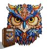 Owl Puzzle Wooden Special-Shaped Splicing Toy Youth Puzzle Decompression Manual Puzzle