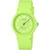 CASIO Analog Women's/Kids' Watch, Cheap Casio LQ-24B-3B, Biomass Plastic Band, Lime Green, Overseas Model [Parallel Import]