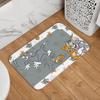 Custom  Cat And Mouse Doormat Anti-Slip Entrance Welcome Kitchen Bath Floor Door Mat  Toilet Living Room Carpet Rug