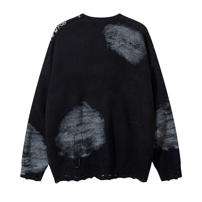 2026 Vintage Loose Knit Sweater Men Women Hip Hop Style Casual Wear