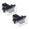New 1 Pair 18 LED License Number Plate Lights Lamp For Peugeot 206 207 307 308 406 Citroen C3/C4/C5/C6