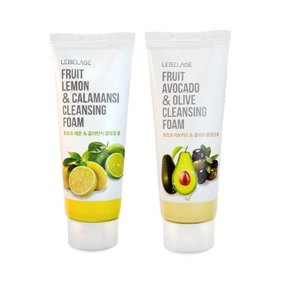 Lebelage Fruit Lemon&Calamansi/Peach&Apple/Avocado&Olive Очищающая пенка 100 мл (13 вариантов)